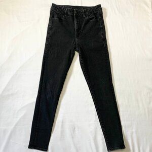 VTG Y2k 2000S American Eagle Womens 360 Next Level Stretch Black Denim Jeans